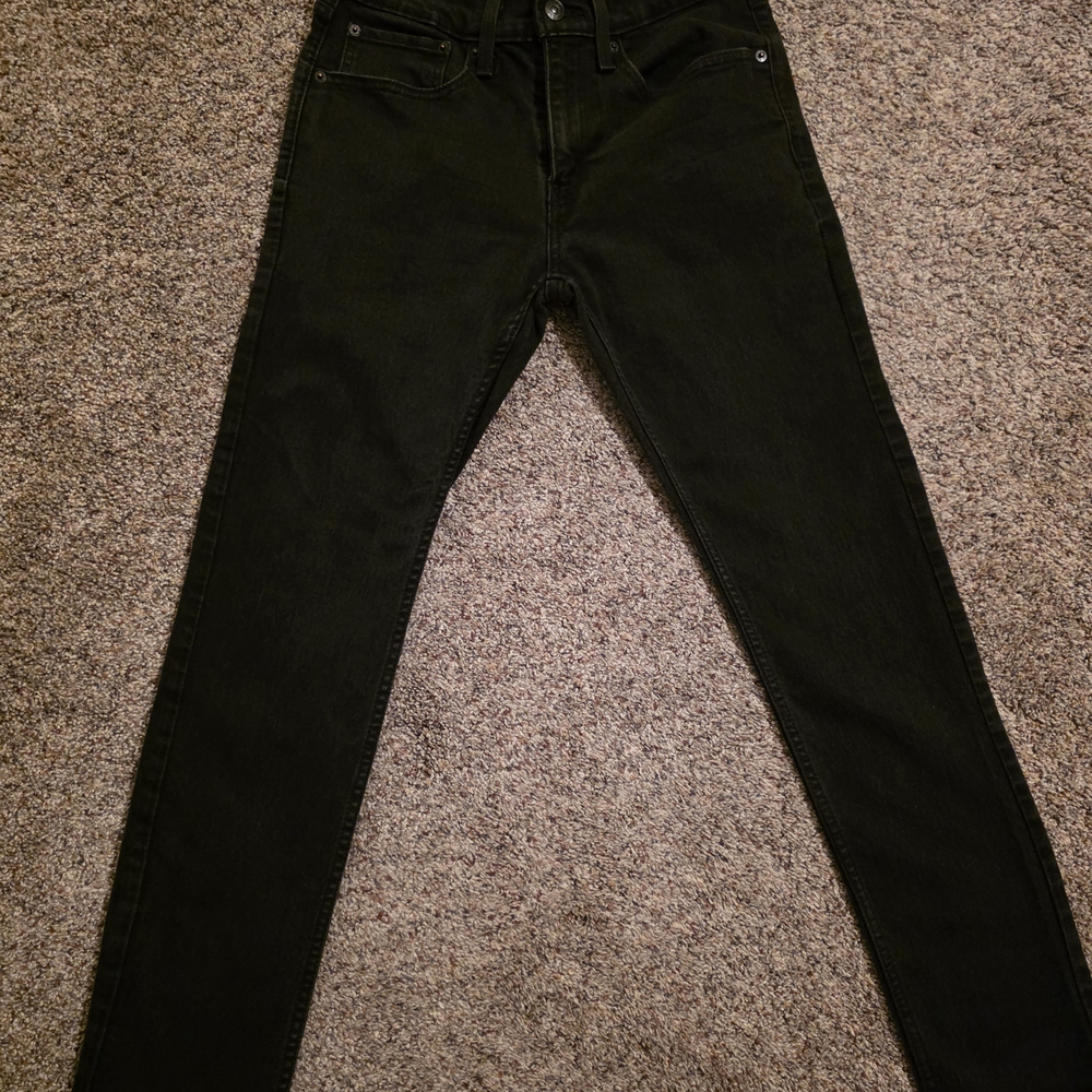 Denizen Levi's Black Straight Leg Jeans Mens Classic Fit 5 Pocket
